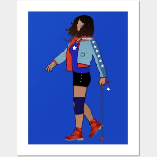 America Chavez With Cane Posters and Art